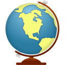 globe, world SteelBlue icon