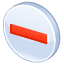 glossy, forbid, sign, cancel, forbidden, no access, Minus, no, remove, Entry, stop, Closed, restricted, Brick Gainsboro icon