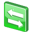power, switch, glossy, green, Change, exchange, swap, Arrow, session LightGreen icon
