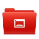 Desktop, Folder, red, new, soda Firebrick icon