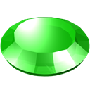 Stone, gem, gemstone, round, green LimeGreen icon