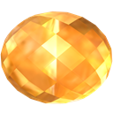 jewel, gem, yellow, Citrine, Stone, precious SandyBrown icon