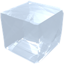 Crystal, cube, transparent, precious, Transparency, Salt, jewel, gem LightSteelBlue icon