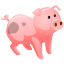 banking, Animal, Money, pig, Bank, savings, piggy, save, Cash, Safe LightPink icon