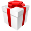 present, Prize, package, christmas, award, Ribbon, cube, souvenir, gift, reward, Box, 3d, prise, bounty, wrap WhiteSmoke icon