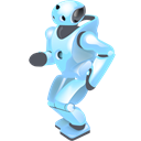Dancing, robot Black icon