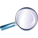 Magnifier, zoom, Loupe, reading-glass, Bull's-eye, magnifying glass Black icon