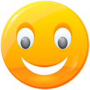 luck, Lucky, positive, Like, Face, smile, good, Emoticon, happy, smiley, Emotion Orange icon