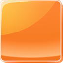 button, Orange Coral icon