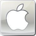 Logo, silver, social media, Apple Gainsboro icon