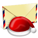 Letter, santa, Message, mail PaleGoldenrod icon