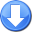Arrow, Go, Down, download, Downloads CornflowerBlue icon