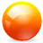 glob, Ball, Orange, globule, bead, Orb, button, Sphere, Bowl OrangeRed icon