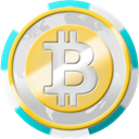 Chip, coinsphere, Casino, Bitcoin Gainsboro icon