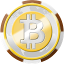 Chip, coinsphere, Bitcoin, Casino Gainsboro icon