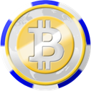 coinsphere, Chip, Bitcoin, Casino Gainsboro icon