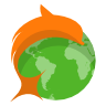 Browser, dolphin LimeGreen icon