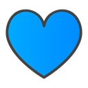 Heart DodgerBlue icon