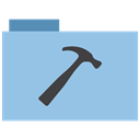 appicns, Folder, Develop SkyBlue icon