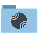 Folder, Server, appicns SkyBlue icon