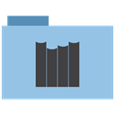 Folder, Library, appicns SkyBlue icon