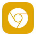 google, Canary, Metroui Orange icon