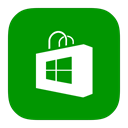 Metroui, store, windows Green icon
