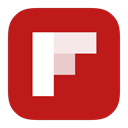 Flipboard, Metroui Firebrick icon