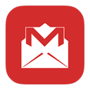 gmail, google, Flurry Crimson icon