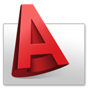 autodesk, Autocad Crimson icon