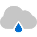 raindrop, Cloud Silver icon