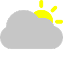 sun, Cloud Silver icon