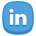Linkedin CornflowerBlue icon