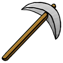 pickaxe, iron Black icon