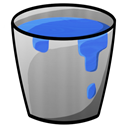 water, Bucket DarkGray icon