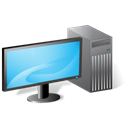 Workstation, Computer Black icon