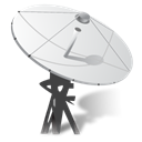 Satellite Black icon