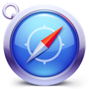 safari, Browser RoyalBlue icon