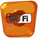 Wifi, wireless Chocolate icon