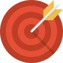 Arrow, Target Firebrick icon