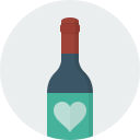 Bottle, wine WhiteSmoke icon