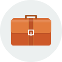 Business, Bag, career, suitcase, case, Briefcase, work, Finance WhiteSmoke icon