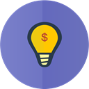 bulb, Idea SlateBlue icon