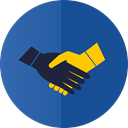 Hands, Handshake, partnership DarkSlateBlue icon