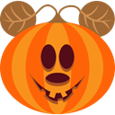 pumpkin, spooky, scary, Mouse, monster, halloween, jack-o-lantern OrangeRed icon