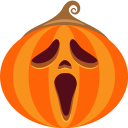 halloween, monster, spooky, jack-o-lantern, scream, Ghost, pumpkin OrangeRed icon