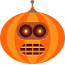 pumpkin, Bander, halloween, jack-o-lantern OrangeRed icon