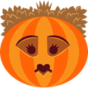 jack-o-lantern, halloween, spooky, monster, pumpkin, Queen, witch DarkOrange icon