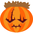 scary, jack-o-lantern, frankenstein, halloween, monster, pumpkin, horror DarkOrange icon
