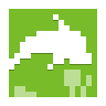 Browser, dolphin YellowGreen icon